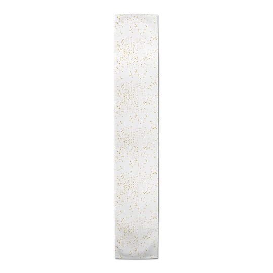 90" White & Gold Stars Table Runner